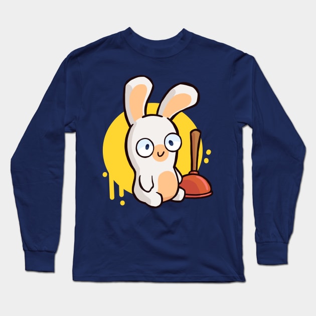 A Little Rabbid Long Sleeve T-Shirt by FuchsiaNeko